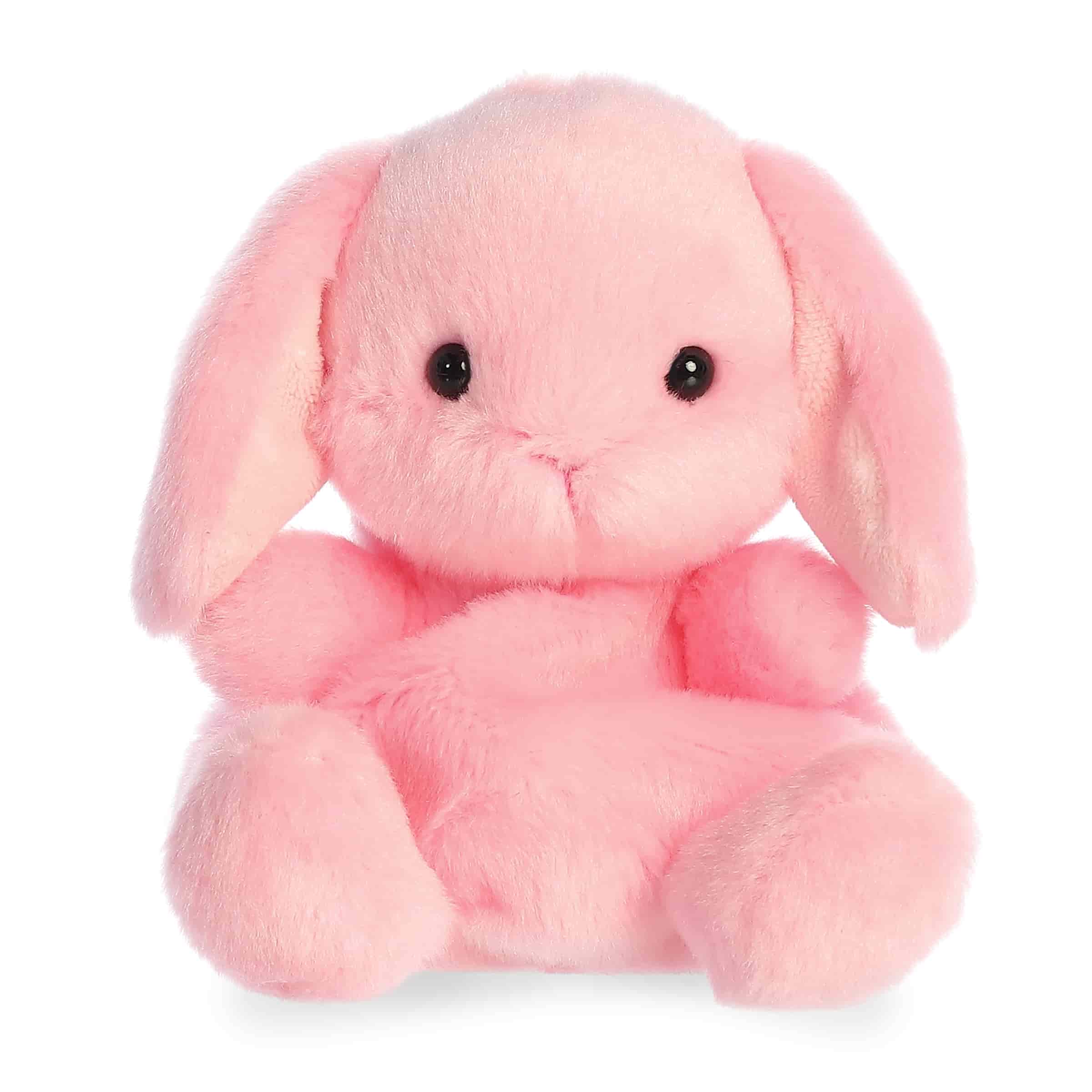 Palm Pals 5 Inch Petal the Pink Lop Bunny Easter Plush Toy