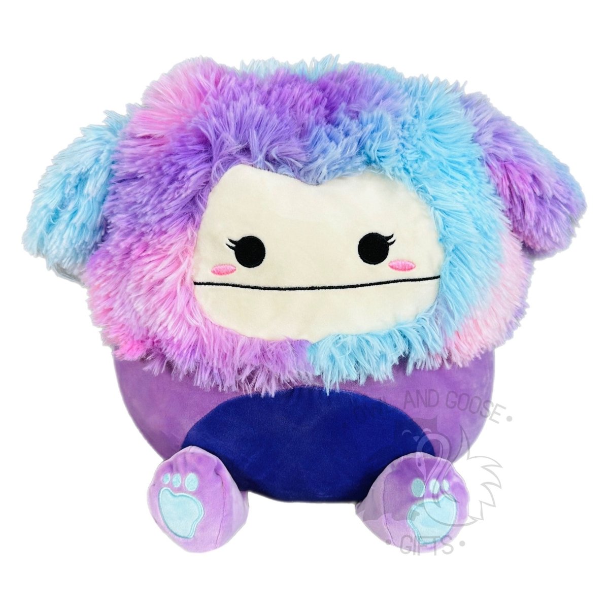 Squishmallow 8 Inch Eden the Purple Bigfoot Limited Plush Toy - Owl & Goose Gifts