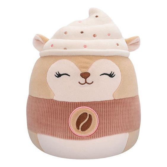Squishmallow 8 Inch Reza the Latte Squirrel Plush Toy - Owl & Goose Gifts