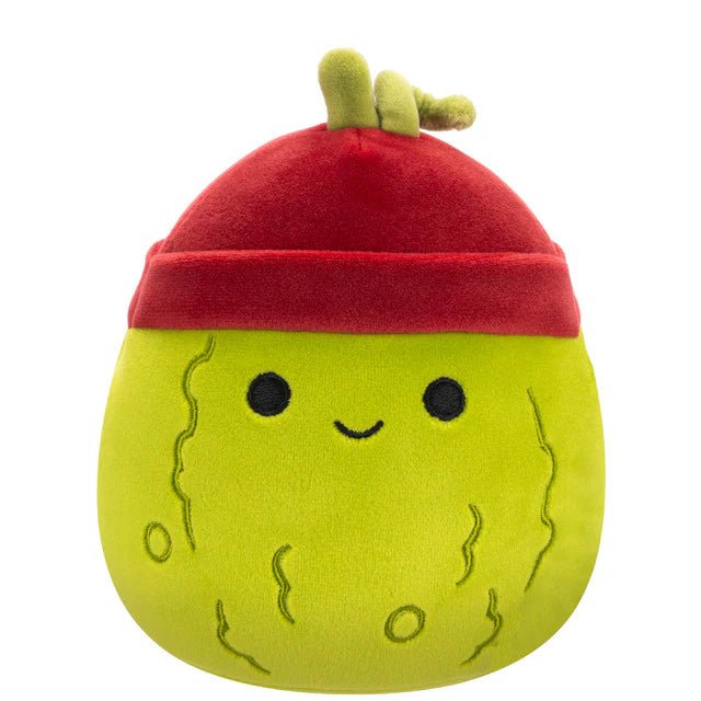 Squishmallow 8 Inch Salim the Pickle with Hat Plush Toy - Owl & Goose Gifts