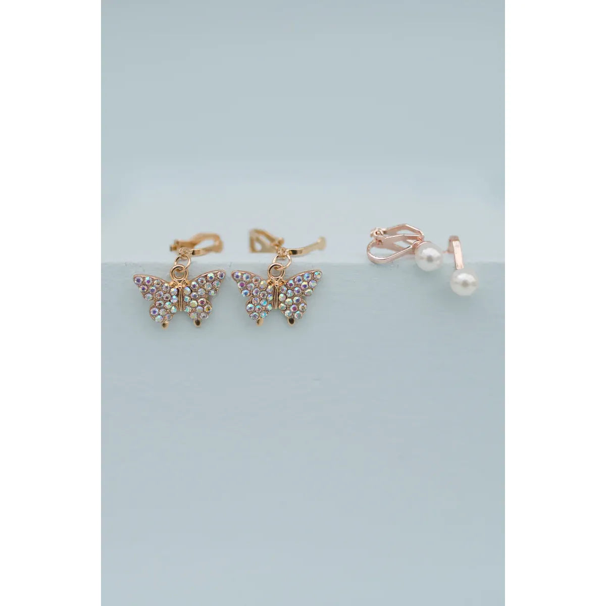 Great Pretenders Butterfly Clip-On Earrings 2 Pairs