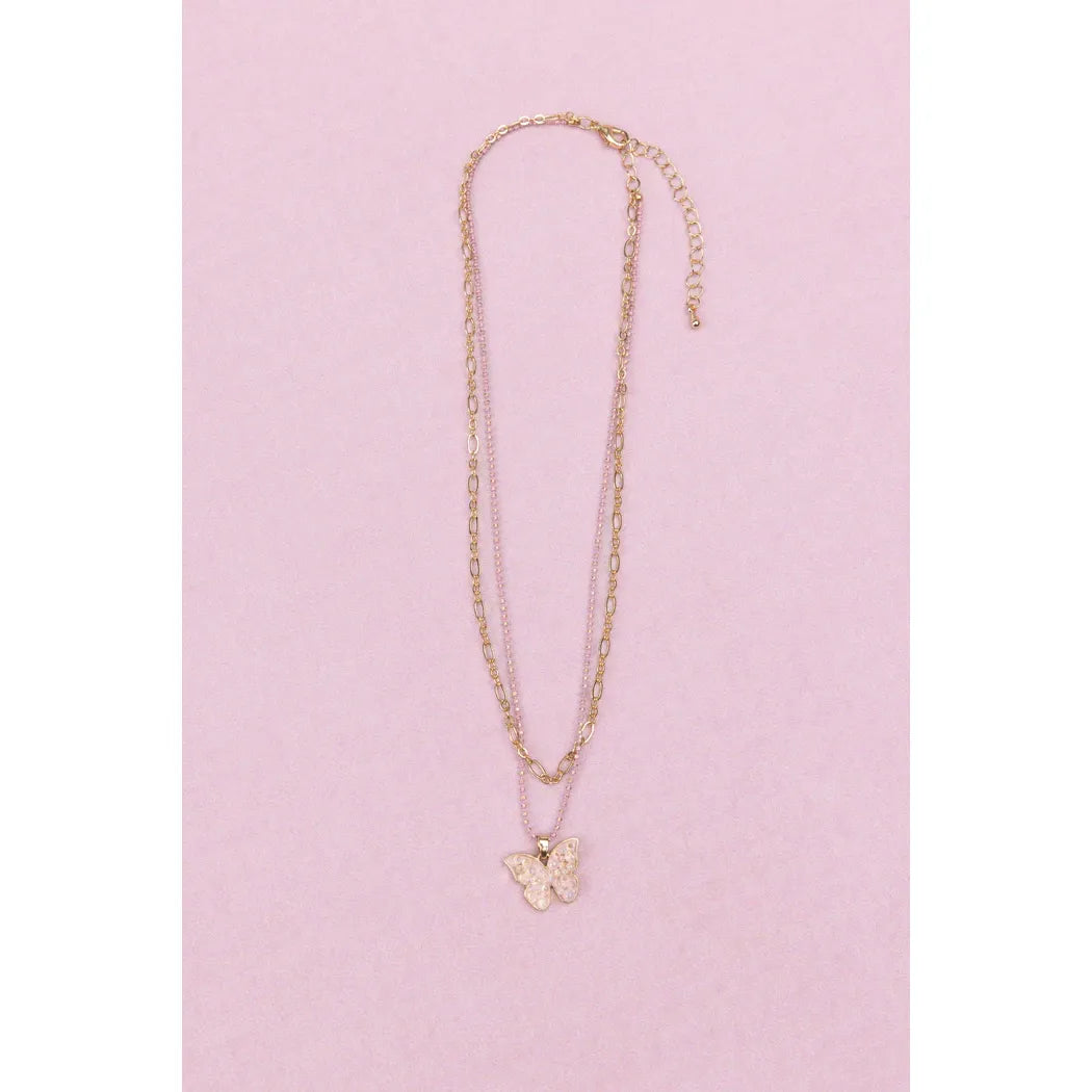 Great Pretenders Bubbly Butterfly Necklace