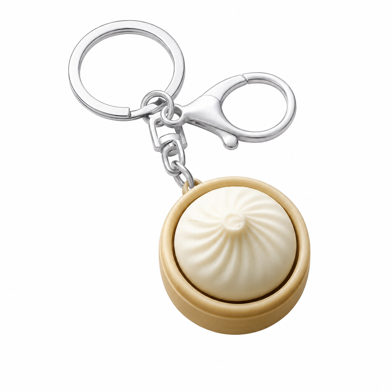 Fun Doh Dumpling Light-Up Click Fidget Keychain Sensory Toy
