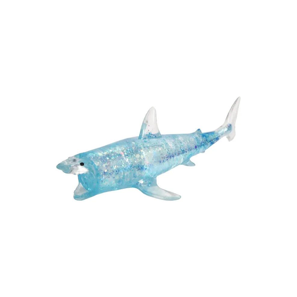 Sugar Gel Squishy 7 Inch Shark Maltose Filled Sensory Toy - Assorted
