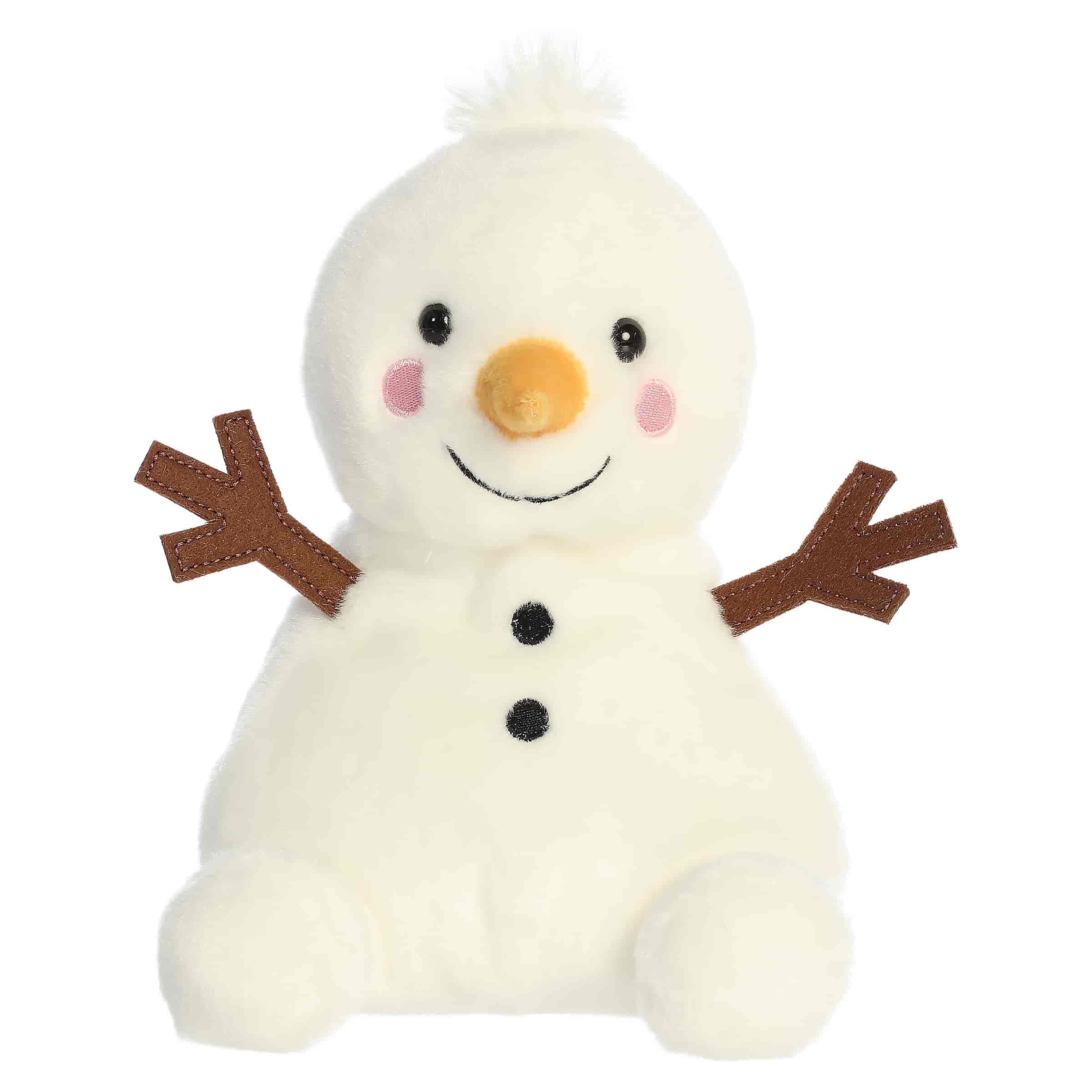Palm Pals Party Sized 8 Inch Twig the Snowman Holiday Plush Toy