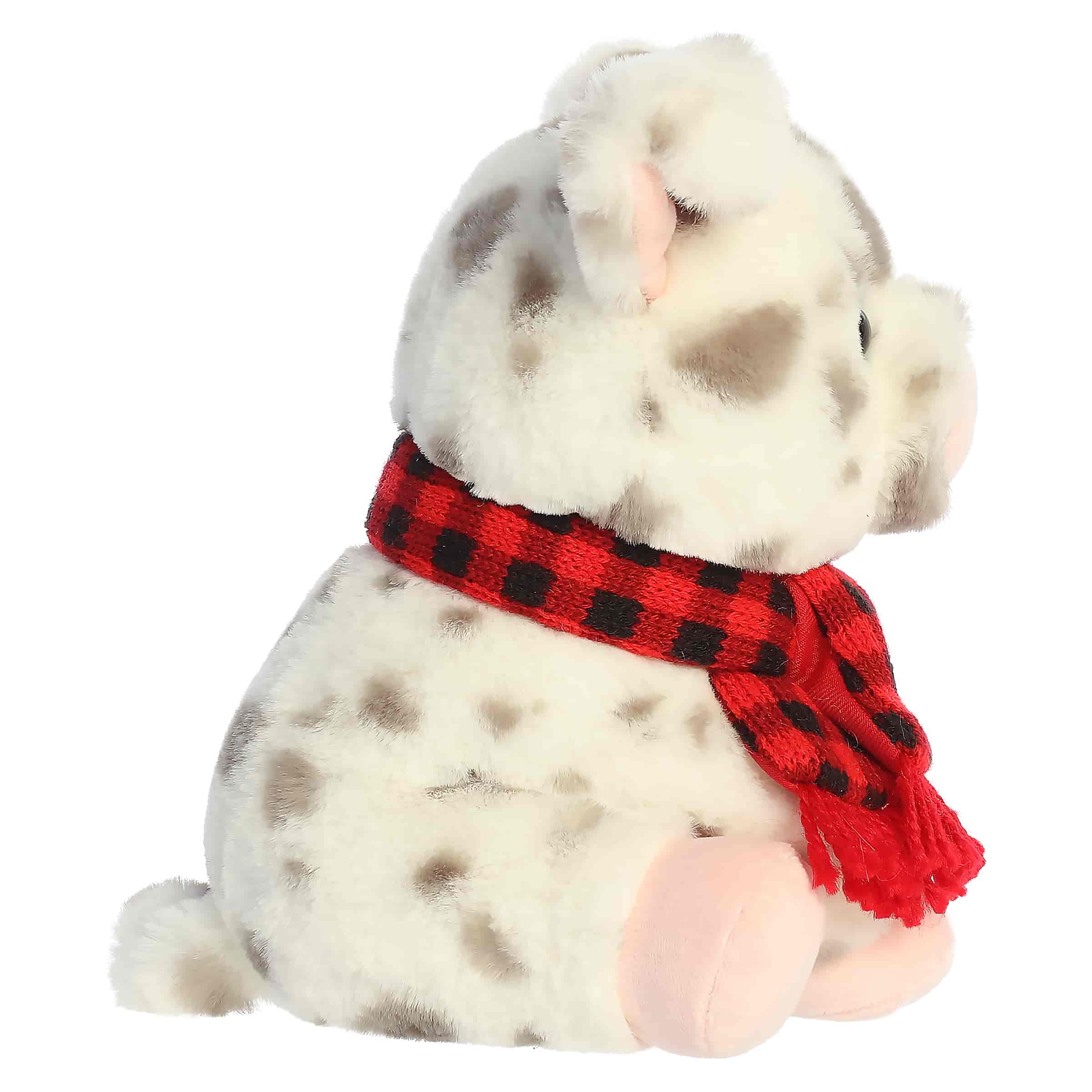 Aurora Plush 9 Inch Frosty Farm Spotted Pig Holiday Plush Toy