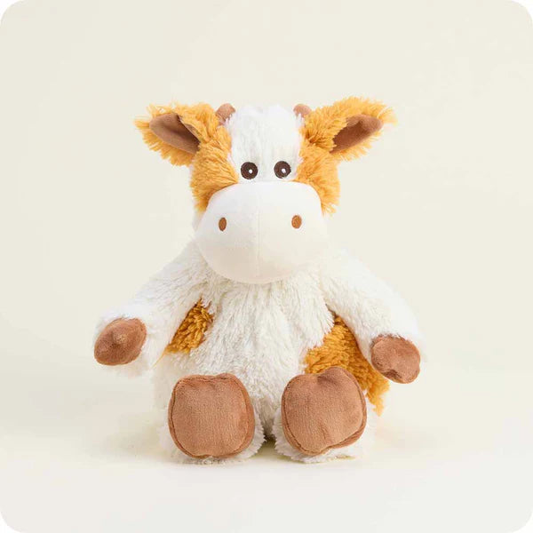 Warmies 13 Inch Pumpkin Spice Cow Microwavable Plush Toy