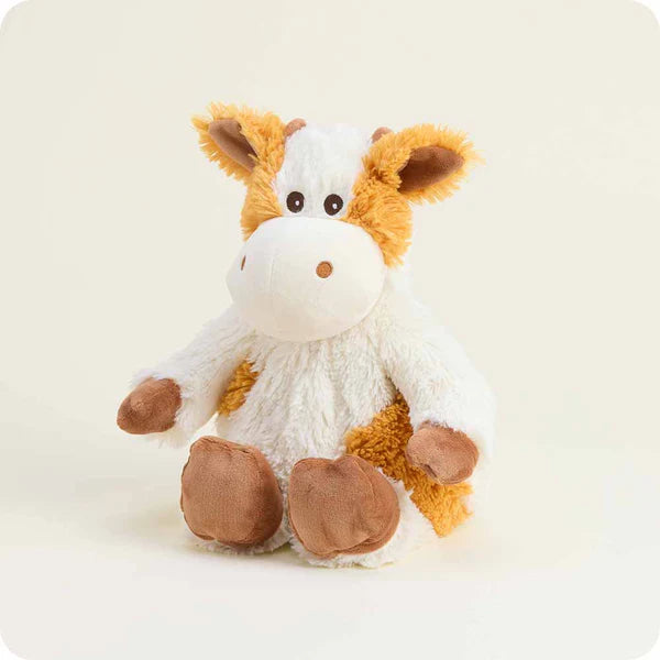 Warmies 13 Inch Pumpkin Spice Cow Microwavable Plush Toy