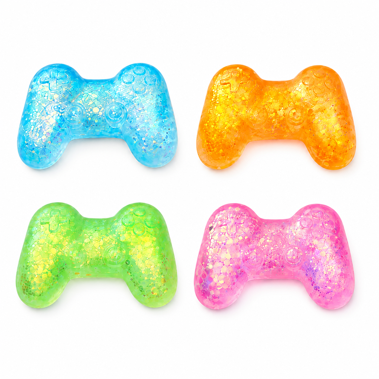 Sugar Gel Squishy 3.5 Inch Game Controller Maltose Filled Sensory Toy - Assorted