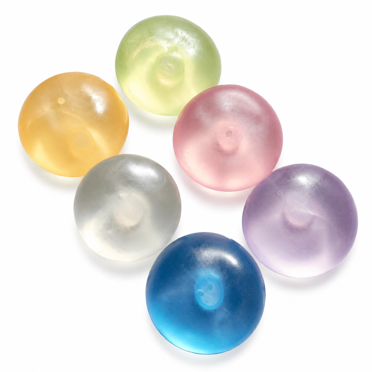 Coconut Oil Squishy Ball 2.5 Inch Stress Ball Sensory Toy - Assorted
