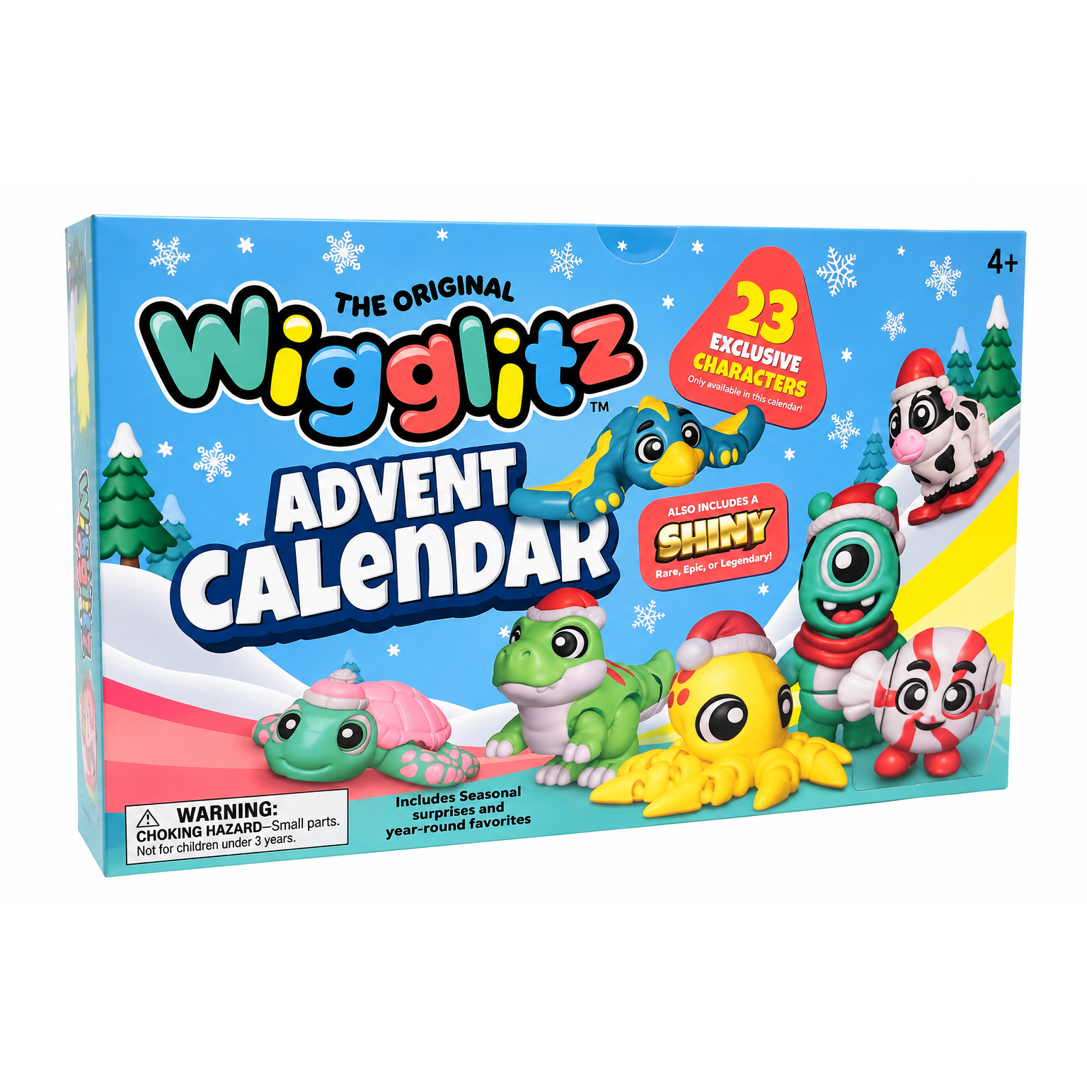 Wigglitz Advent Calendar - 24 Piece Holiday Countdown Calendar with Exclusive Wigglitz!