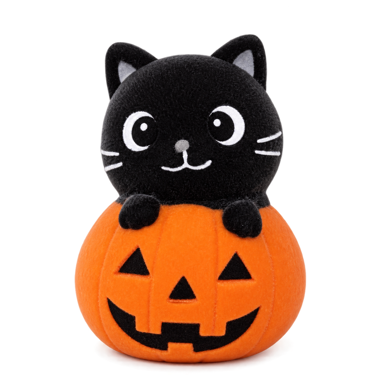 Aurora 3 Inch Marshmallow Squeeze Cat & Jack-O-Lantern Squishy Sensory Toy