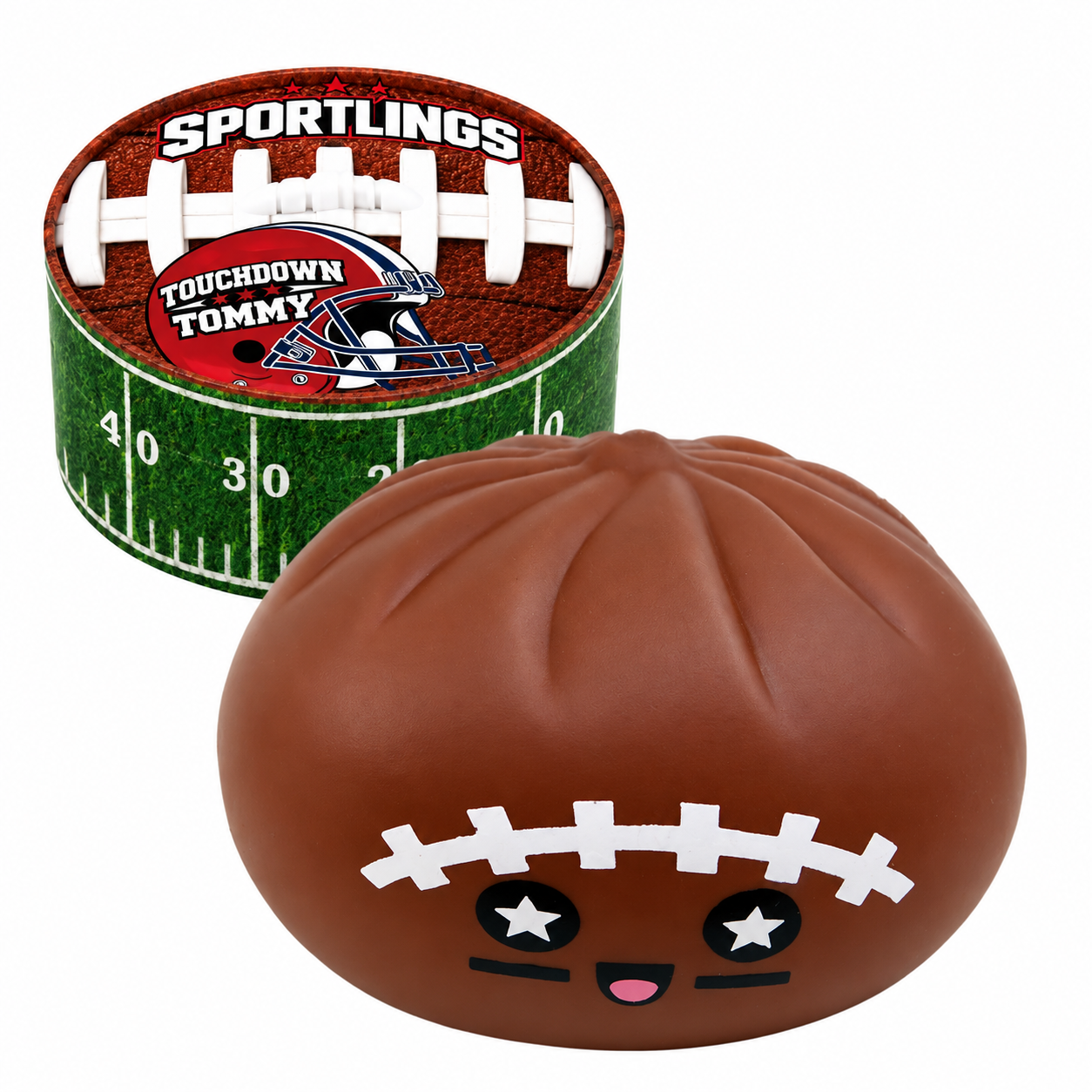 Fun Doh 4 Inch Mystery Sportlings Sports Dumpling Squishy Toy - Assorted