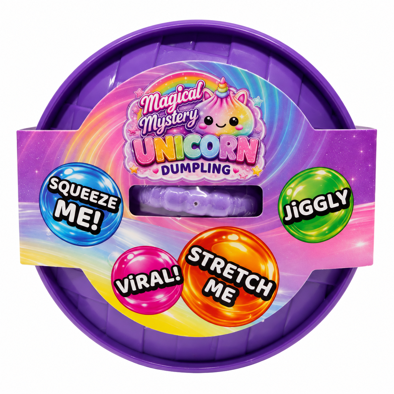 Fun Doh 4 Inch Mystery Unicorn Dumpling Squishy Toy - Assorted