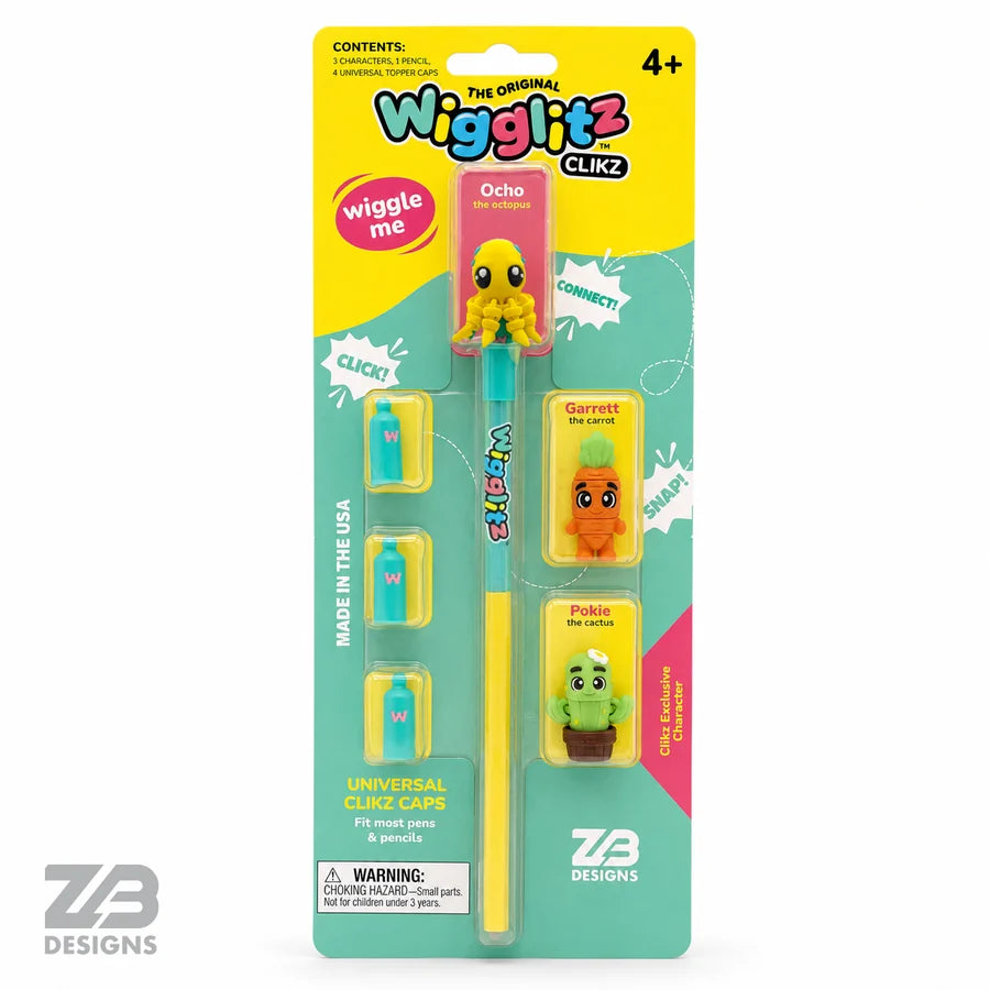 Wigglitz Clikz Pencil Pack - Includes Exclusive Pokie the Cactus