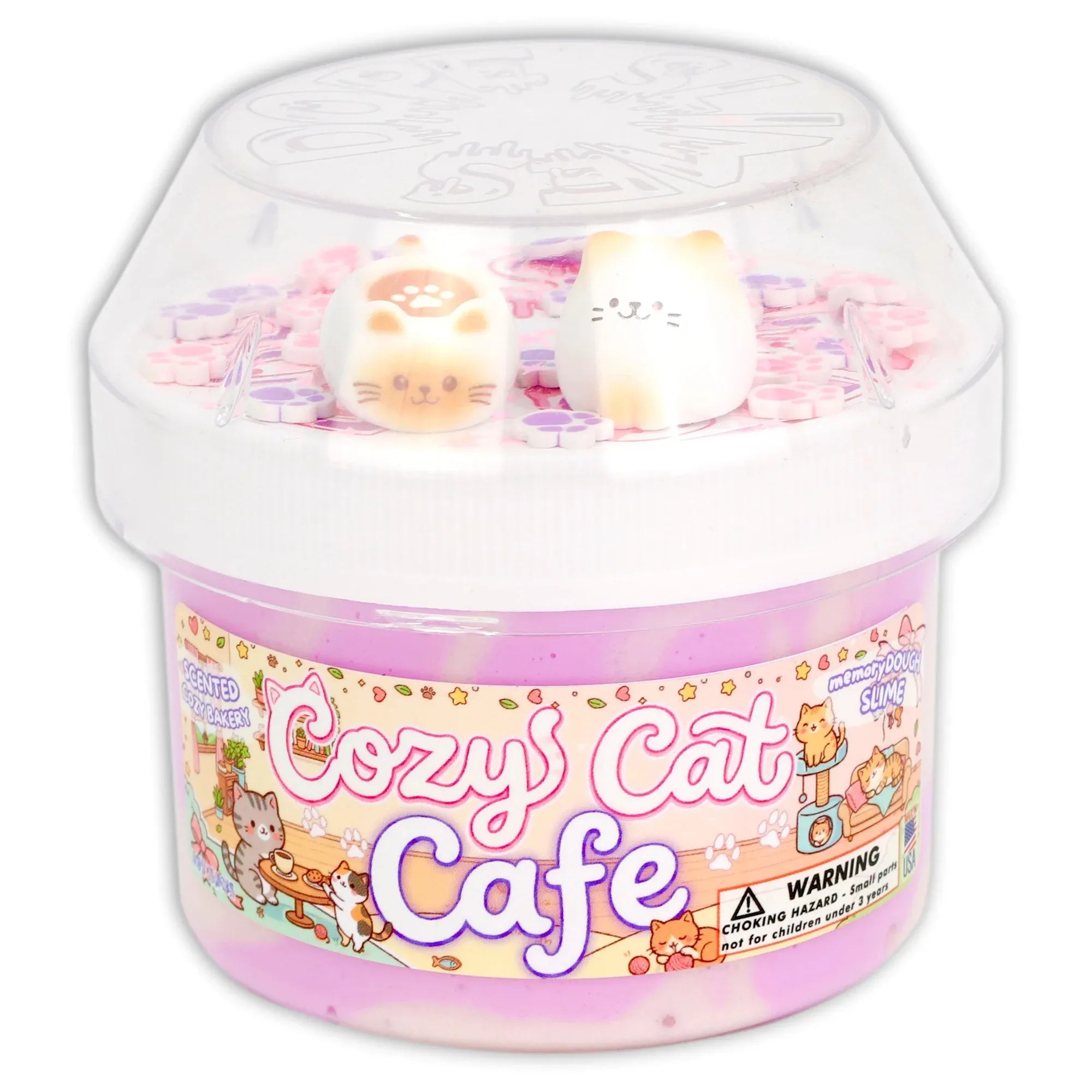 Dope Slimes 8 oz Cozy Cat Cafe Slime