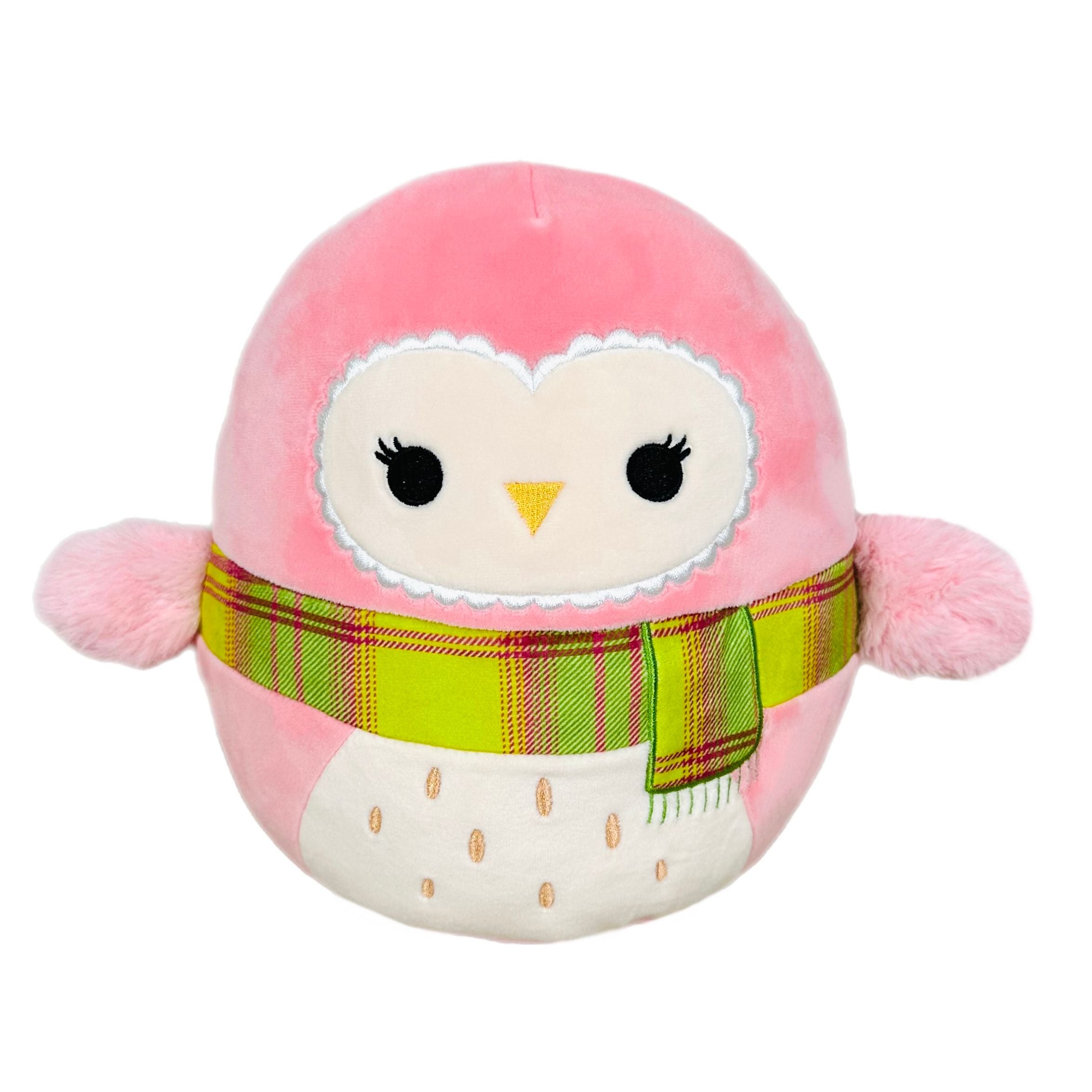 Squishmallow 8 Inch Dungaree the Owl with Scarf Harvest Plush Toy