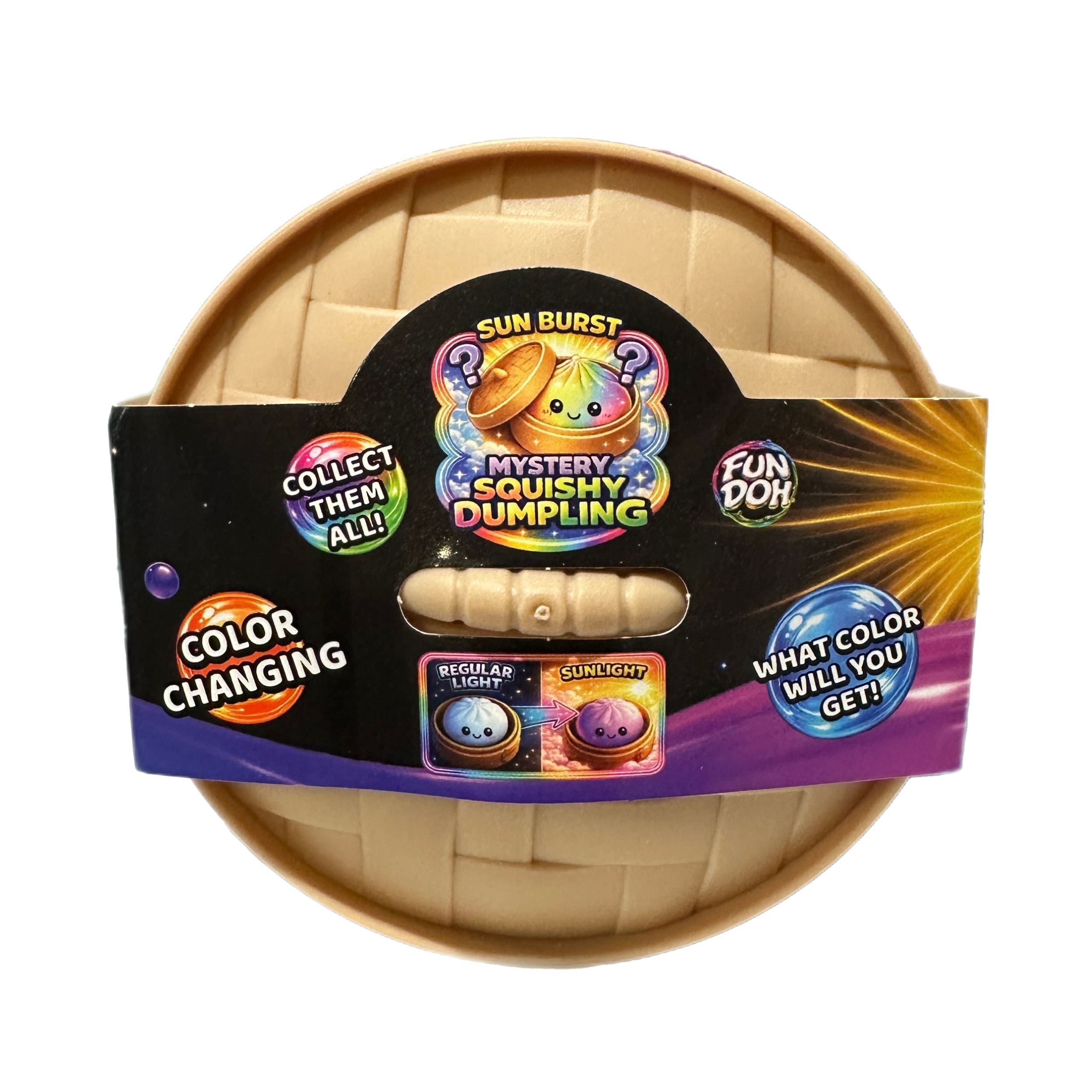 Fun Doh 4 Inch Mystery Color Change Dumpling - Sensory Fidget Toy