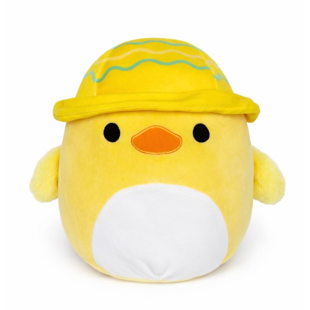 Squishmallow 12 Inch Webb the Duck with Bucket Hat Easter Plush Toy