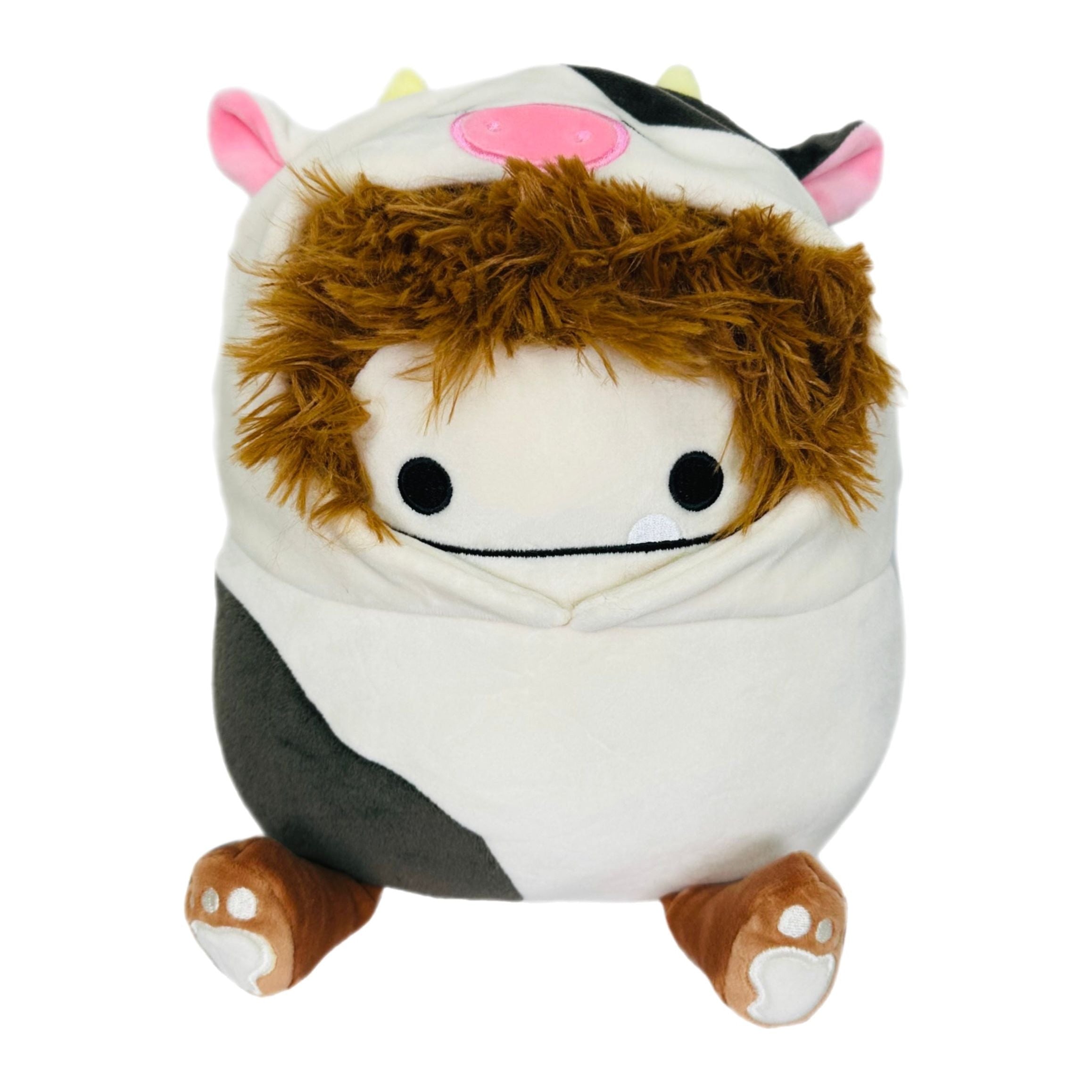 Squishmallow 8 Inch Benny the Bigfoot in Cow Costume Plush Toy