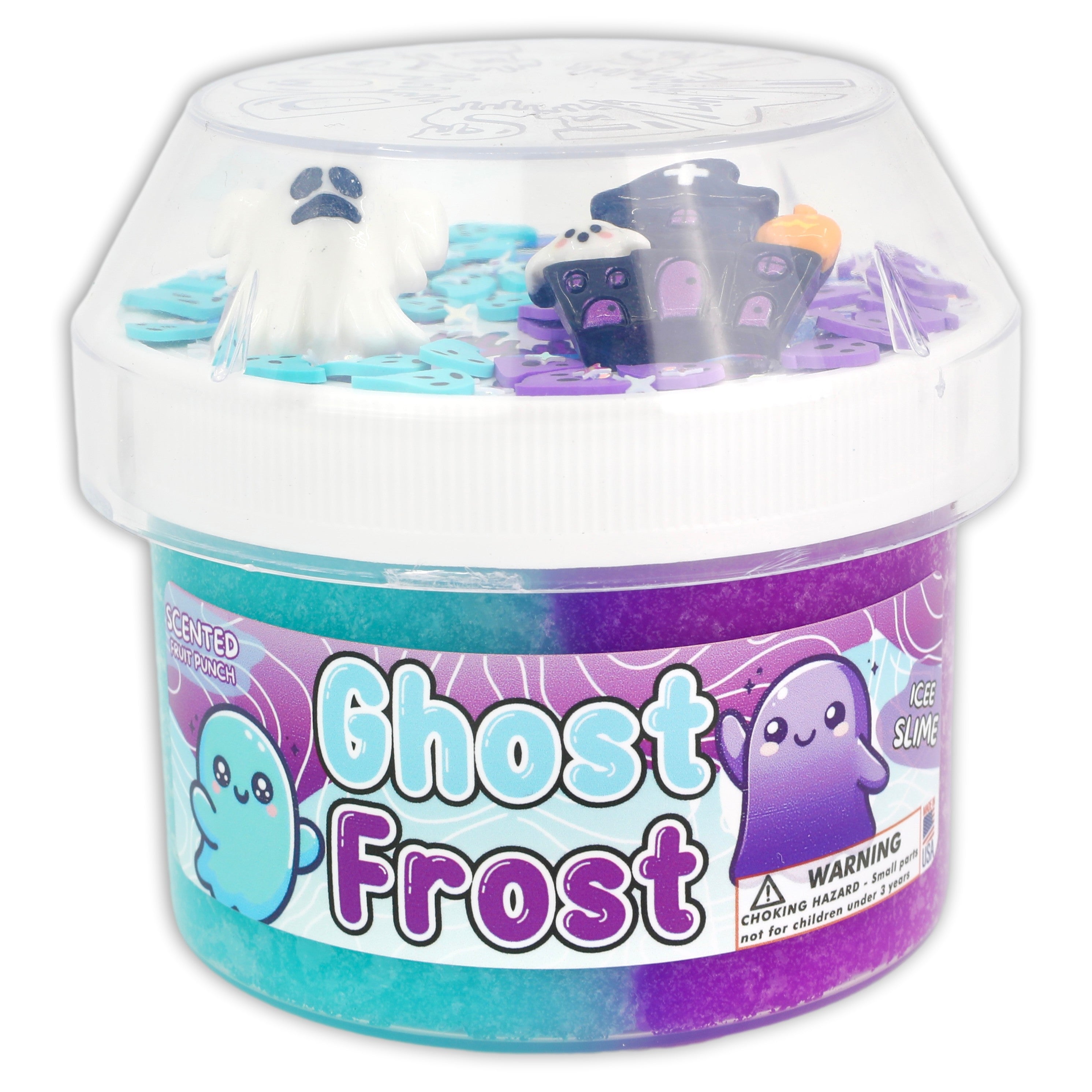 Dope Slimes 8 oz Ghost Frost Halloween Slime