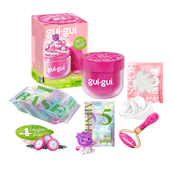 Gui Gui Slime Kit Single Mystery Jar FRUITY GLOW EDIT - Crunch Slime