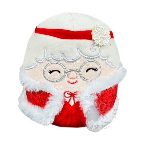 Squishmallow 5 Inch Nicolette the Mrs. Claus with Headband and Cape Christmas Plush Toy