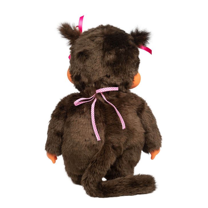 Monchhichi 18 Inch Large Classic Pink Girl Plush Doll Toy