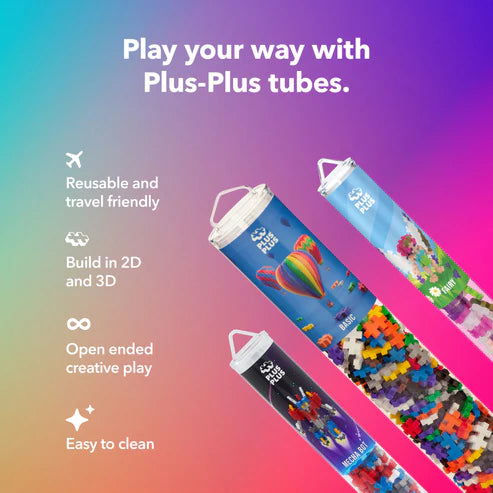 Plus Plus Tube Axolotl - 70 Piece Building Set