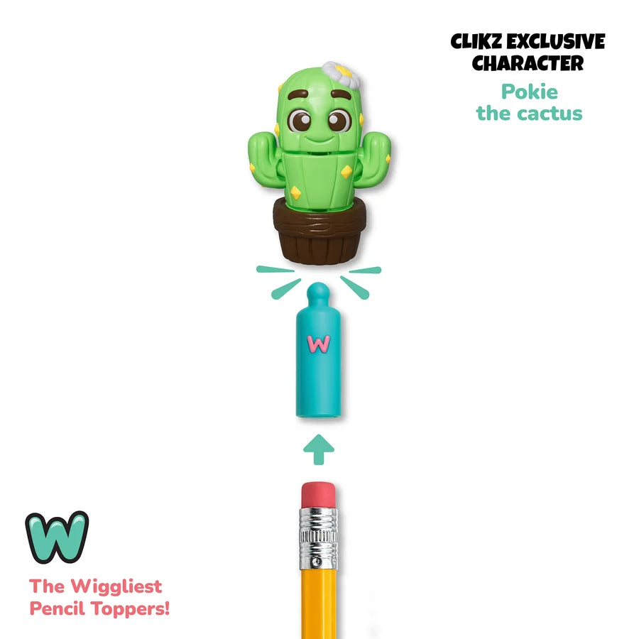 Wigglitz Clikz Pencil Pack - Includes Exclusive Pokie the Cactus