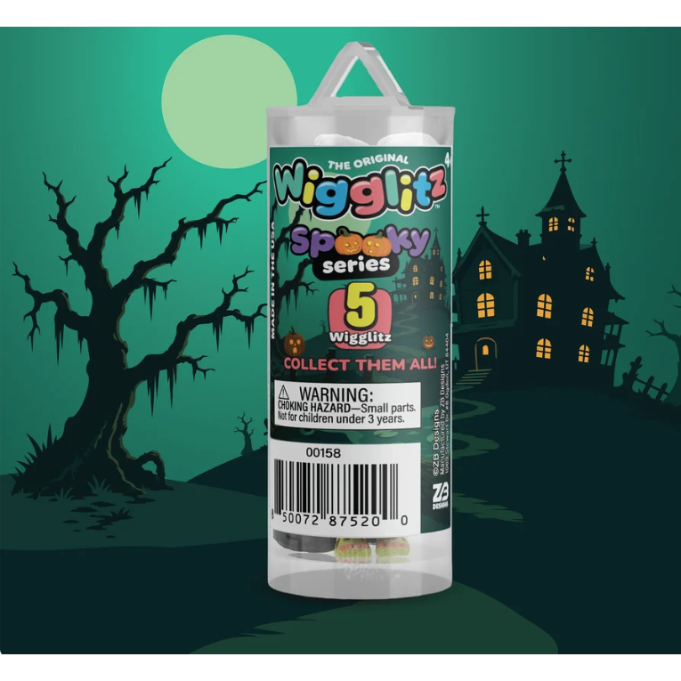 Wigglitz 5 Pack Tube - Spooky Series - Includes 5 Assorted Halloween Wigglitz!