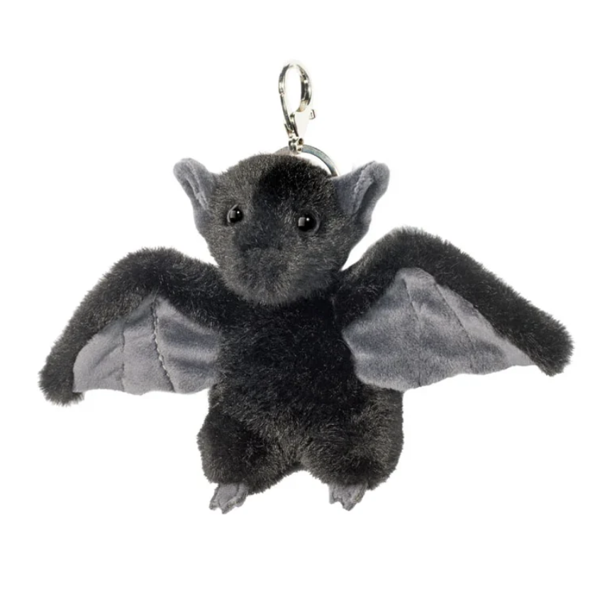 Douglas 5 Inch Bat Bag Charm Plush Clip