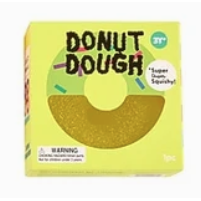 J'adore 3 Inch Donut Dough Squishy Fidget Sensory Toy - LIME