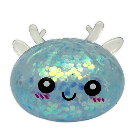 Fun Doh 4 Inch Reindeer Dumpling Mystery Holiday Squishy Sensory Toy