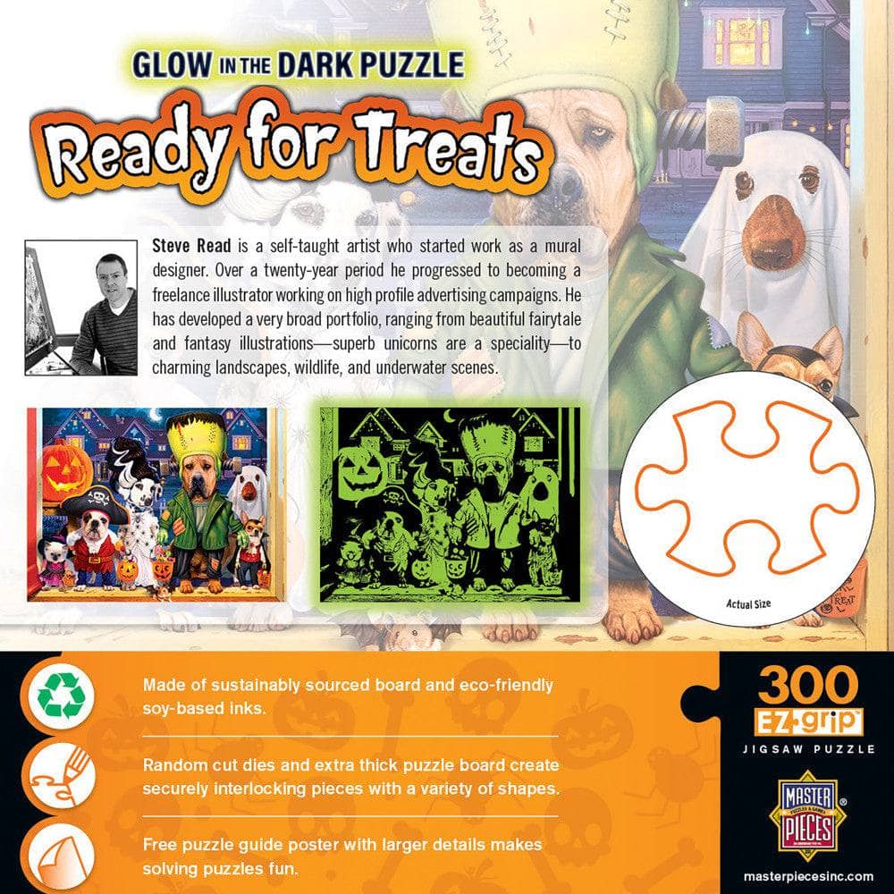 MasterPieces Ready for Treats - 300 Piece EZ Grip Glow in the Dark Jigsaw Puzzle