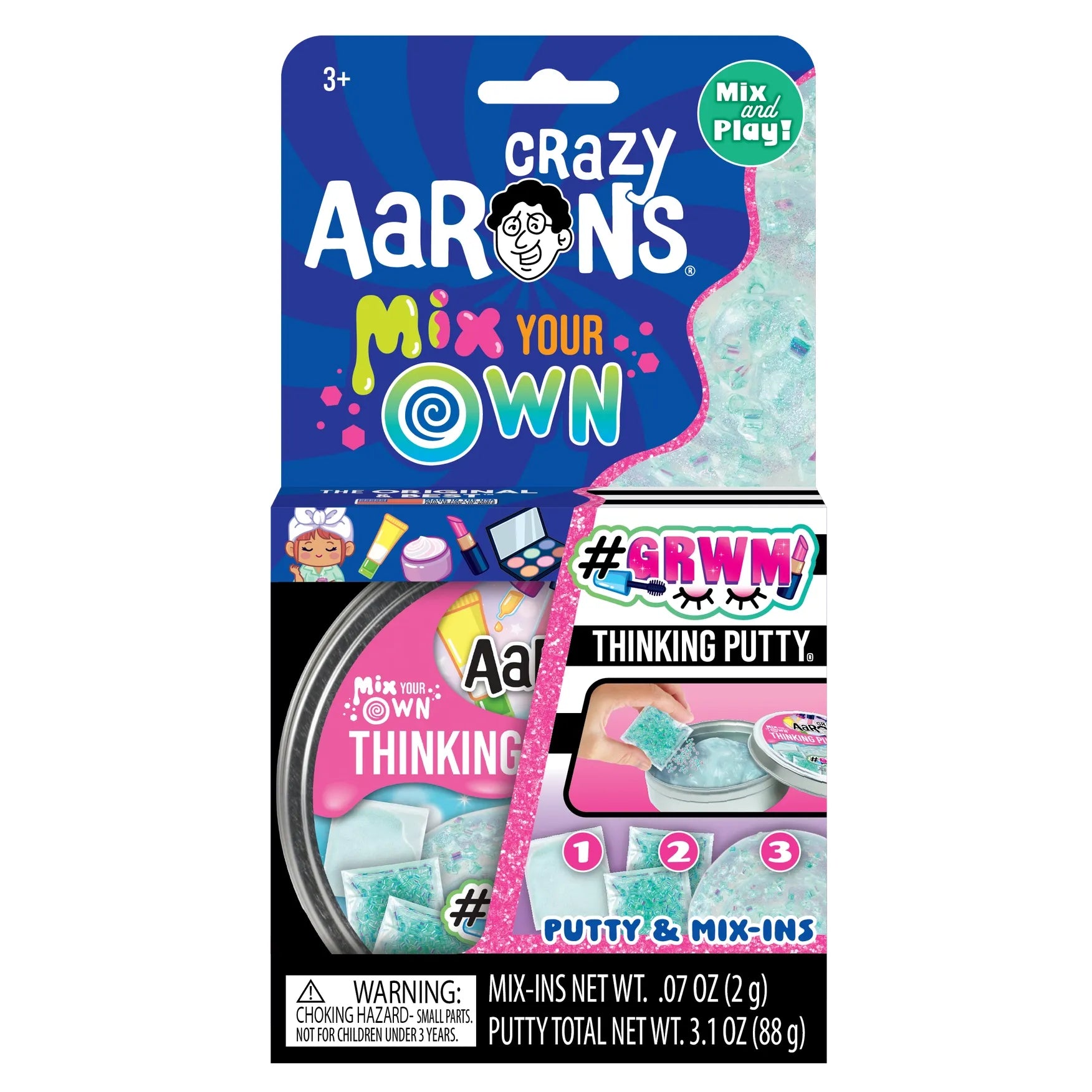 Crazy Aarons #GRWM Mix It Full Size 4 Inch Thinking Putty Tin
