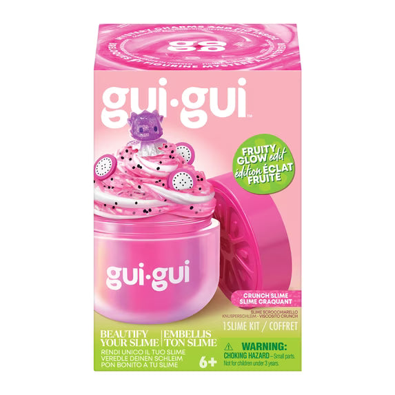 Gui Gui Slime Kit Single Mystery Jar FRUITY GLOW EDIT - Crunch Slime