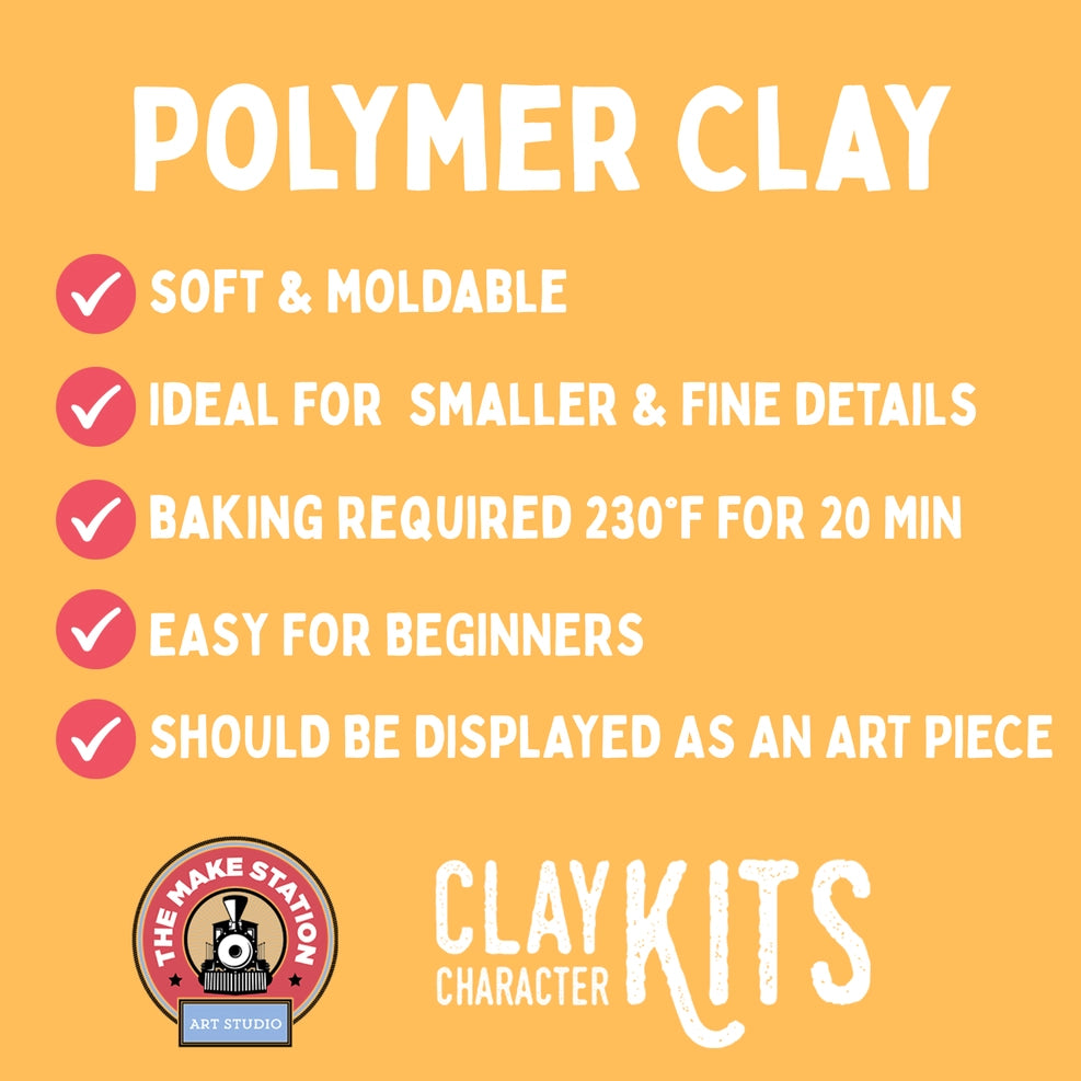 The Make Station DIY Polymer Clay Kit: Maisy the Mouse