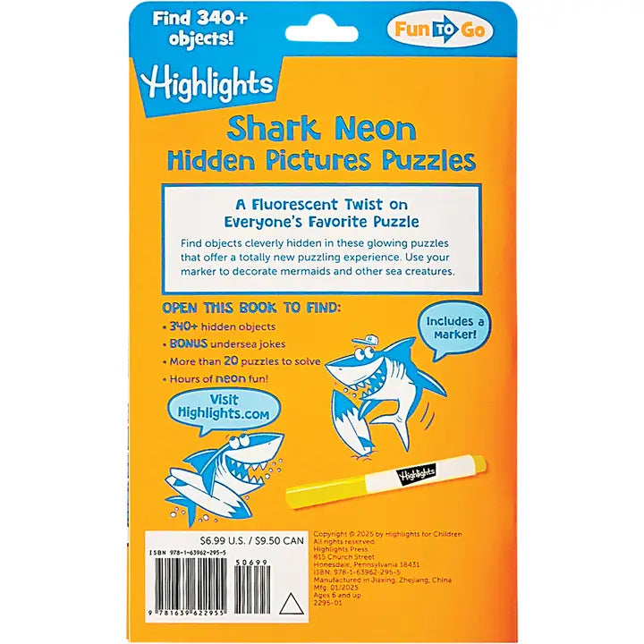 Highlights Hidden Pictures: Shark Puzzles to Highlight Activity Book