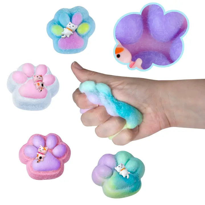 ORB Curiosities Taba-licious Fluffy Paws Squishy Sensory Toy - Assorted