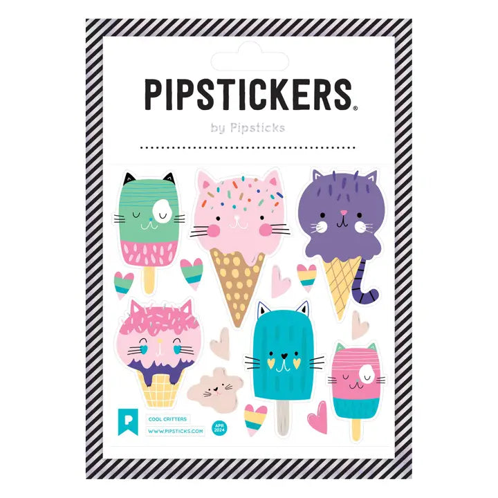 Pipsticks Cool Critters Sticker Sheet