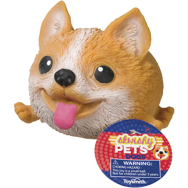 Toysmith Skwishy Pups 4.5 Inch Squishy Sensory Fidget Toy