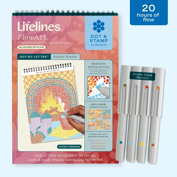 Lifelines FlowArt Dot-By-Letter - Sweater Weather - Meditative Art