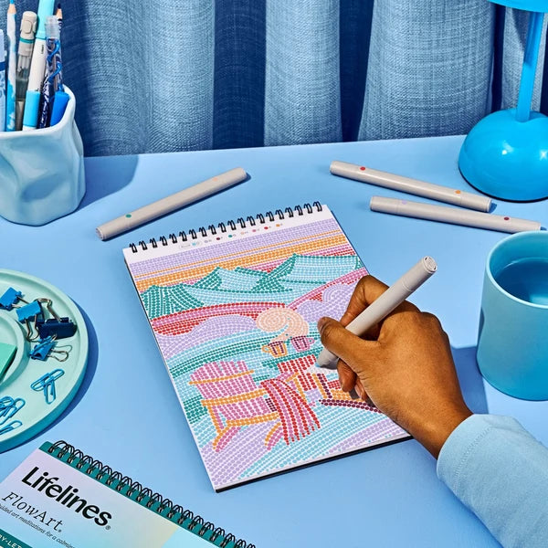 Lifelines FlowArt Dot-By-Letter - Winter Wonderland - Holiday Meditative Art