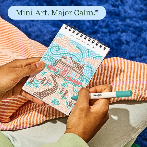 Lifelines FlowArt MINI Dot-By-Letter - Coastal Calm - Meditative Art
