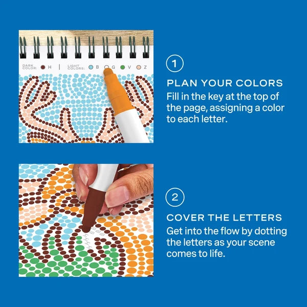 Lifelines FlowArt MINI Dot-By-Letter - Into The Wild - Meditative Art
