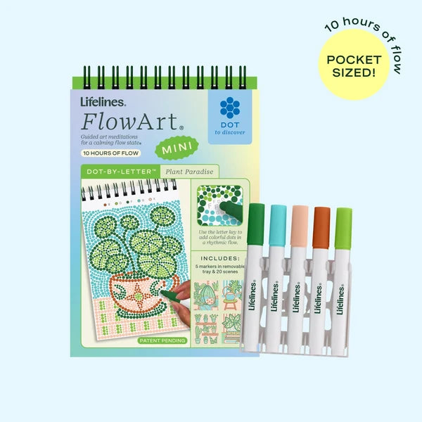 Lifelines FlowArt MINI Dot-By-Letter - Plant Paradise - Meditative Art