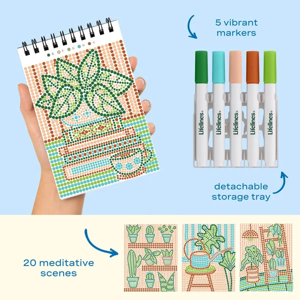 Lifelines FlowArt MINI Dot-By-Letter - Plant Paradise - Meditative Art