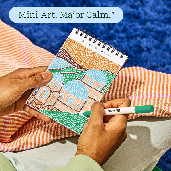 Lifelines FlowArt MINI Dot-By-Letter - Postcard Places - Meditative Art