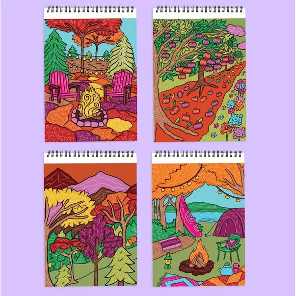 Lifelines FlowArt Color-To-Reveal - Fall Is In The Air - Scented Meditative Art